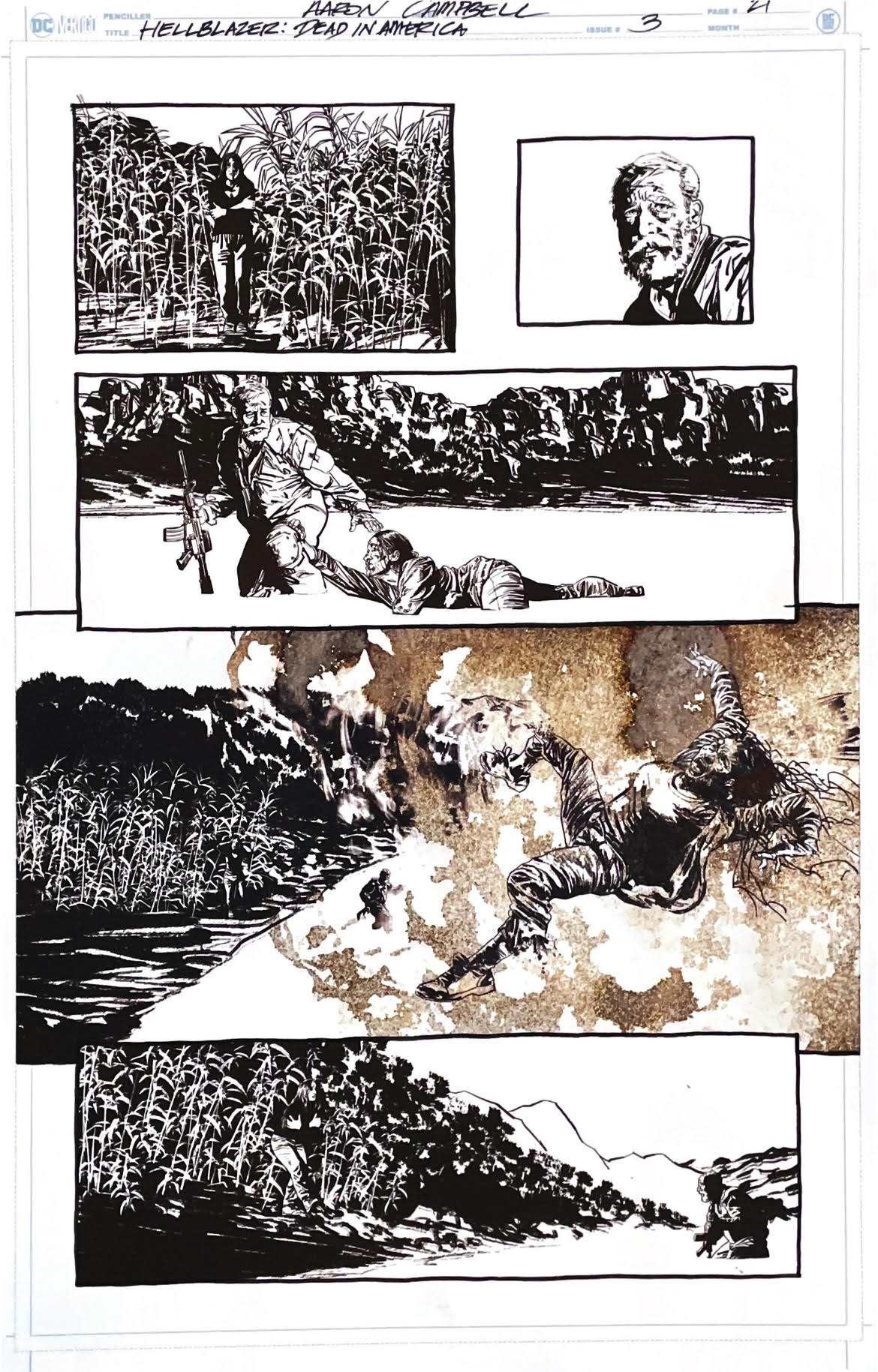 Aaron Campbell - Hellblazer: Dead in America Issue 3 - Page # 21