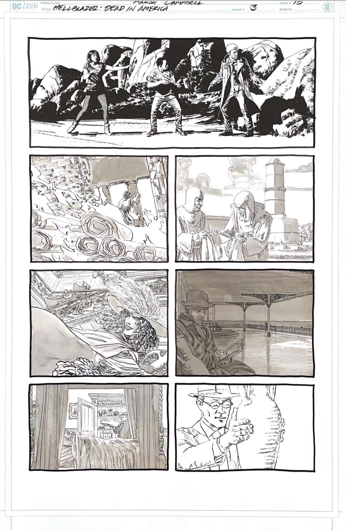 Aaron Campbell - Hellblazer: Dead in America Issue 3 - Page # 13