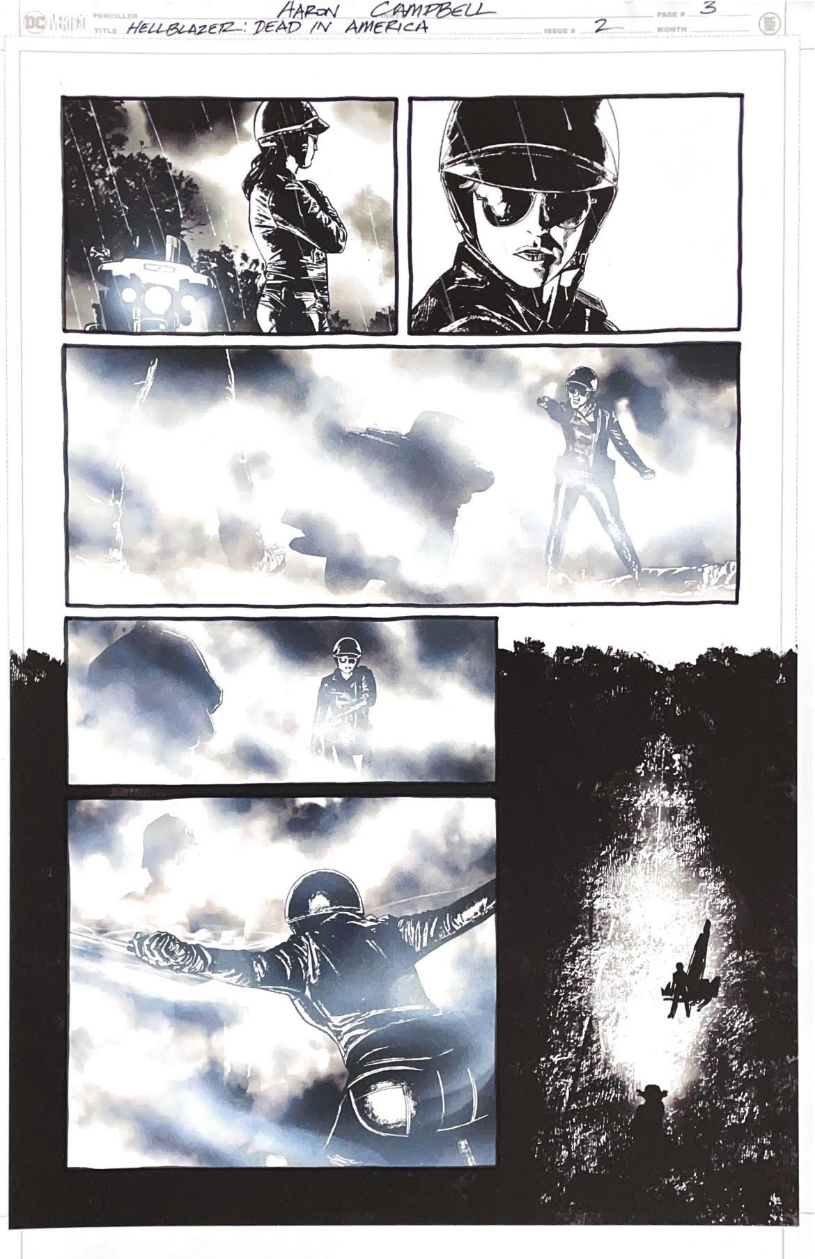 Aaron Campbell - Hellblazer: Dead in America Issue 2 - Page #3