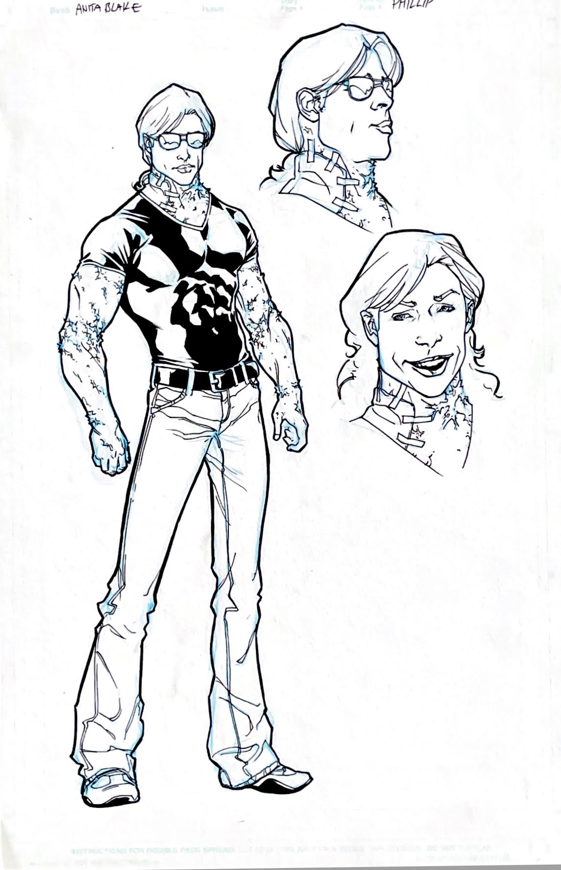 Kalman Andrasofszky - Anita Blake: Phillip- 'Character Model Sheet (Unpublished)