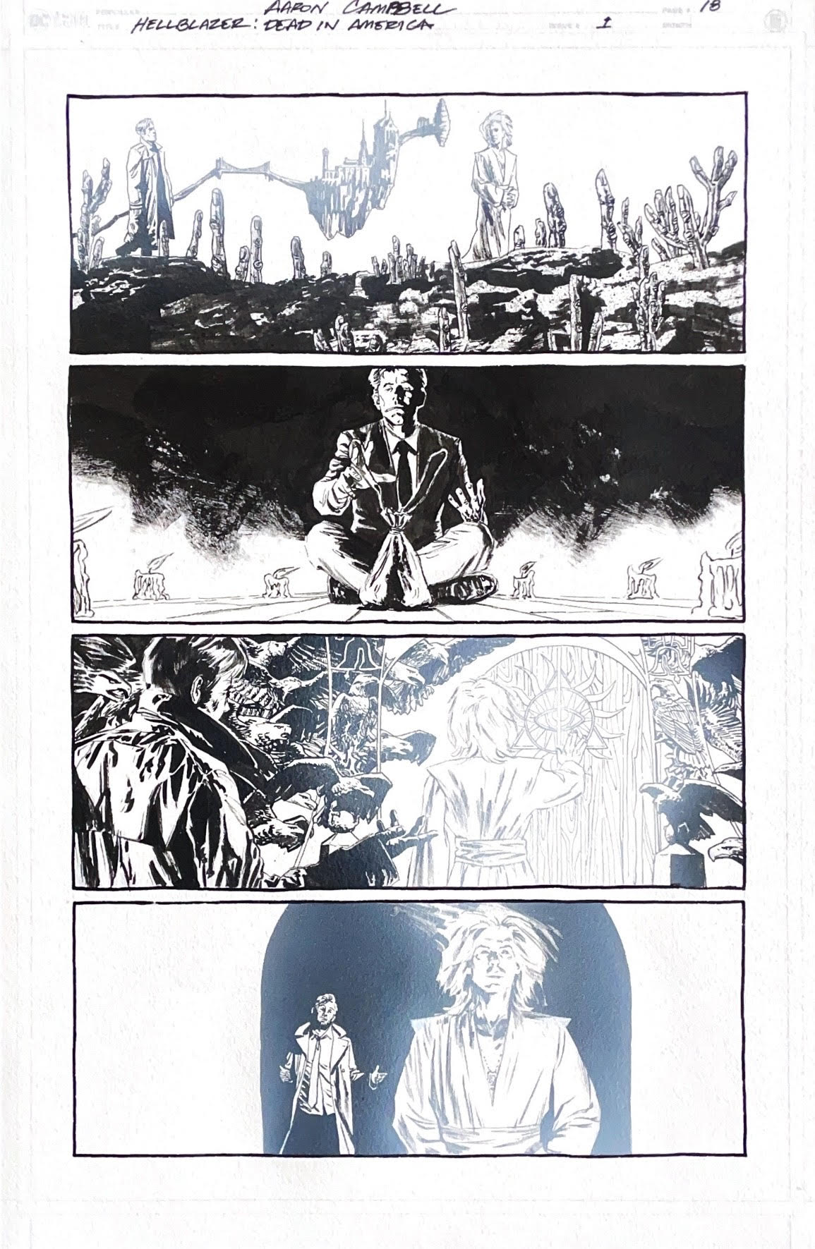 Aaron Campbell - Hellblazer: Dead in America Issue 1 - Page #18
