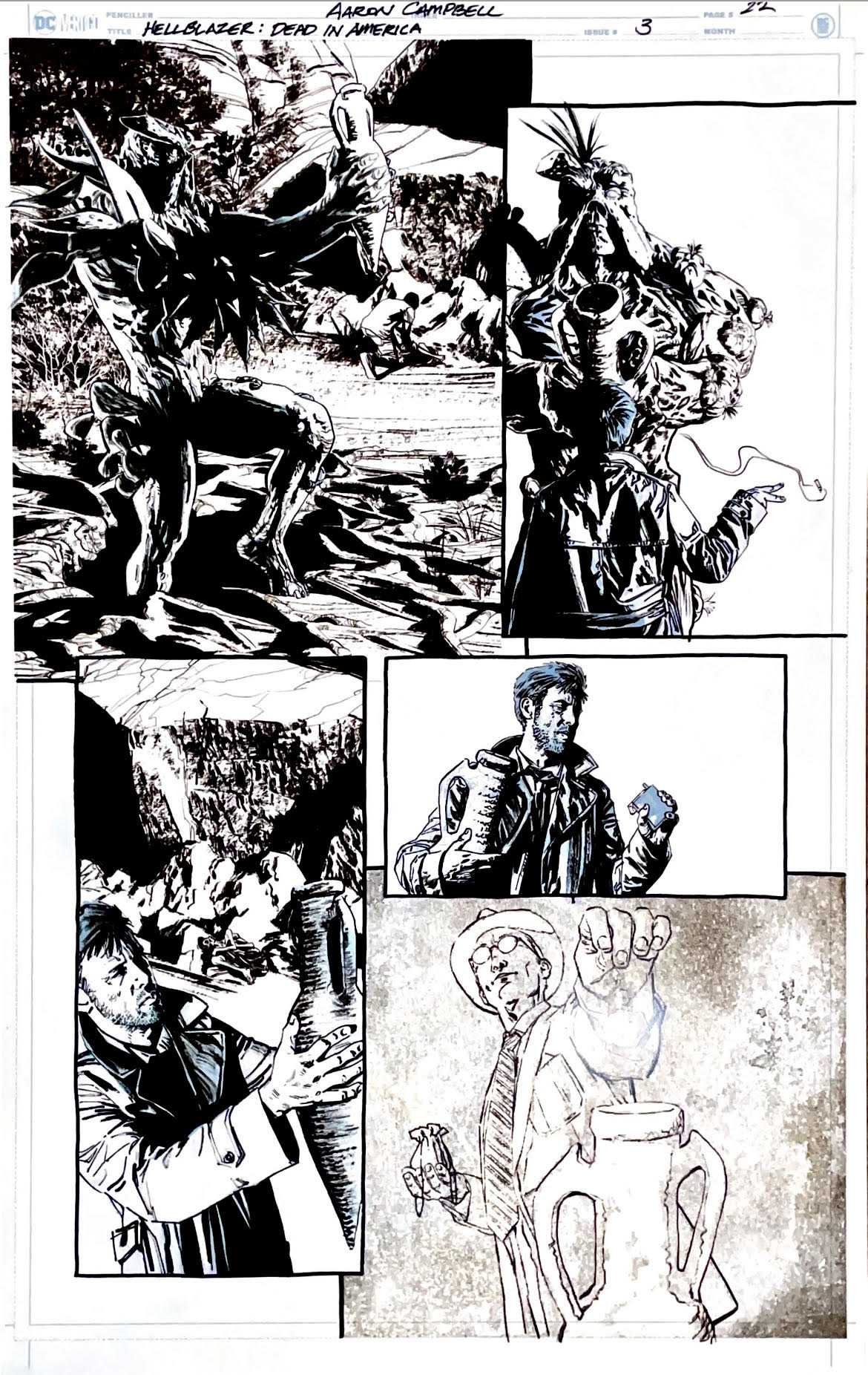 Aaron Campbell - Hellblazer: Dead in America Issue 3 - Page # 22
