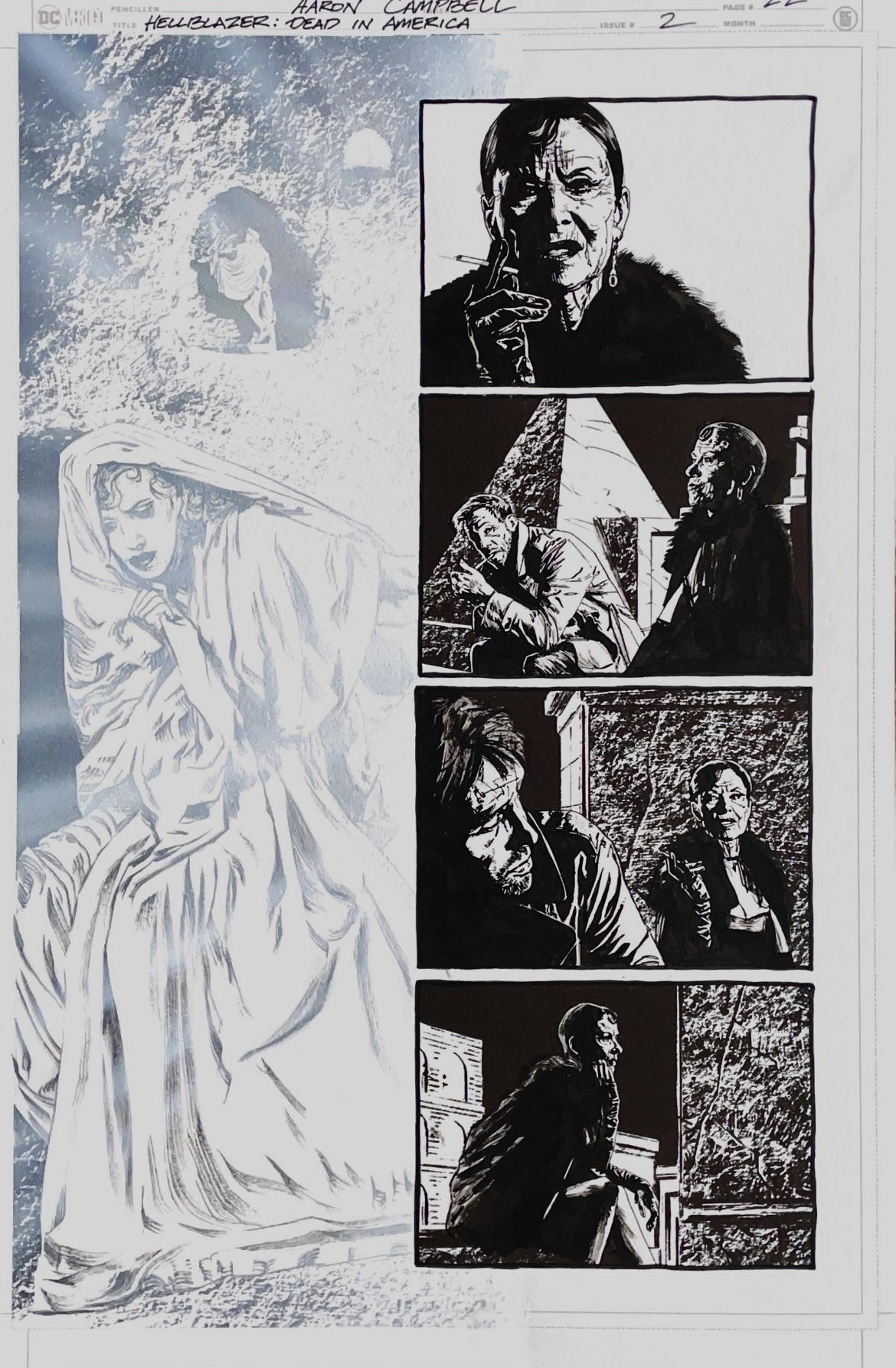 Aaron Campbell - Hellblazer: Dead in america - Dead in America Issue 2 - Page #22