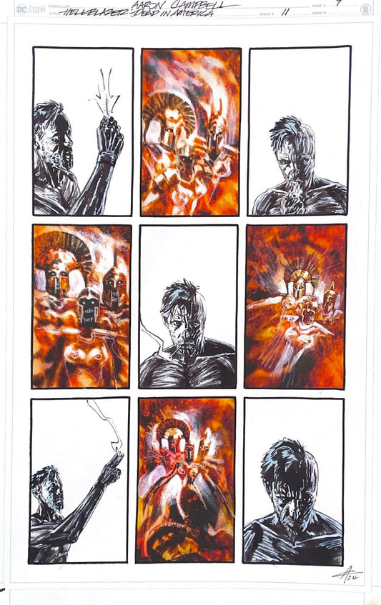 Aaron Campbell - Hellblazer : Dead in America Issue 11 -  Page # 9
