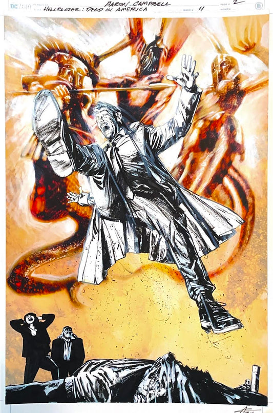 Aaron Campbell - Hellblazer : Dead in America Issue 11 -  Page # 2
