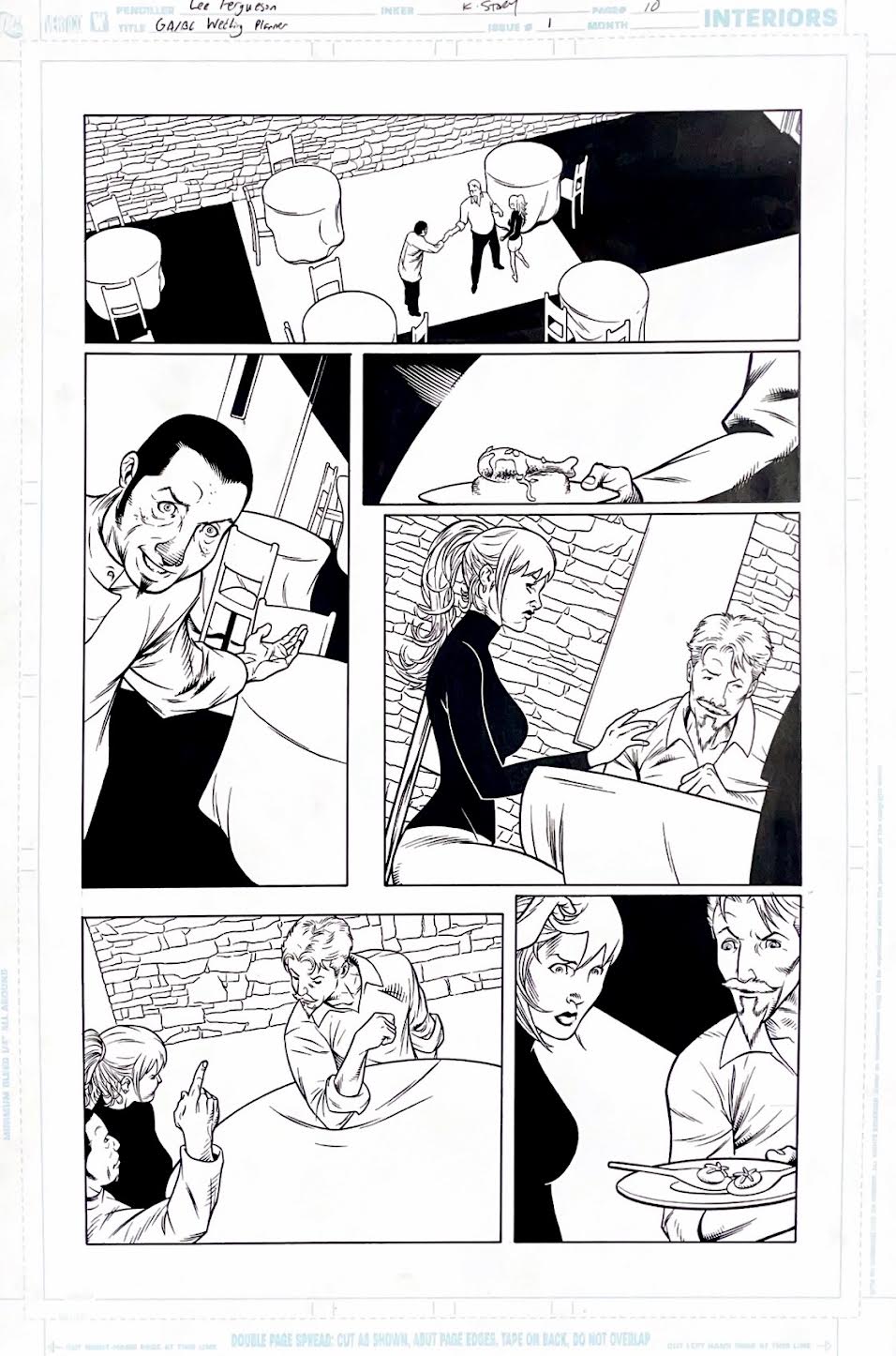 Lee Ferguson:  GA/ Black Canary, Wedding Planer: Issue #1 - Page 10- Pencils by Lee Ferguson, inks by Karl Story