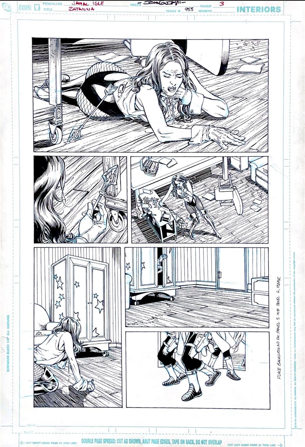 Jamal Igle- ZATANNA Issue 953 -  Page 3 Pencils by Jamal Igle, inks by John Sibal