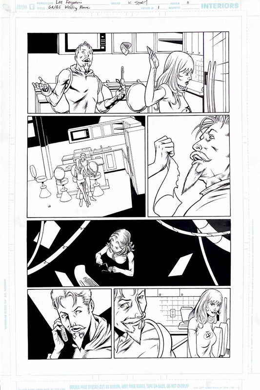 Lee Ferguson:  GA/ Black Canary, Wedding Planer: Issue #1 - Page 8- Pencils by Lee Ferguson, inks by Karl Story
