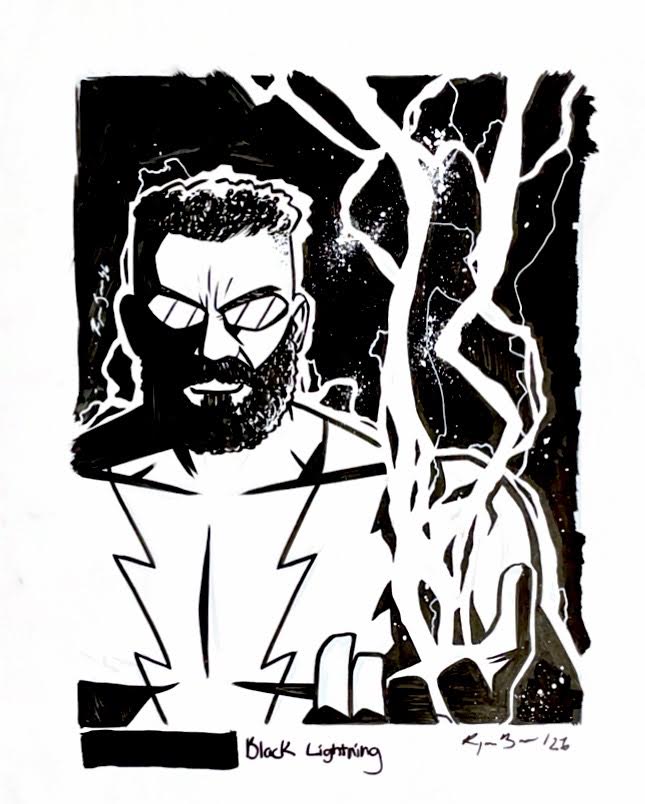 Raymar Brunson - Black Lightning - Pin-UP / Fan Art