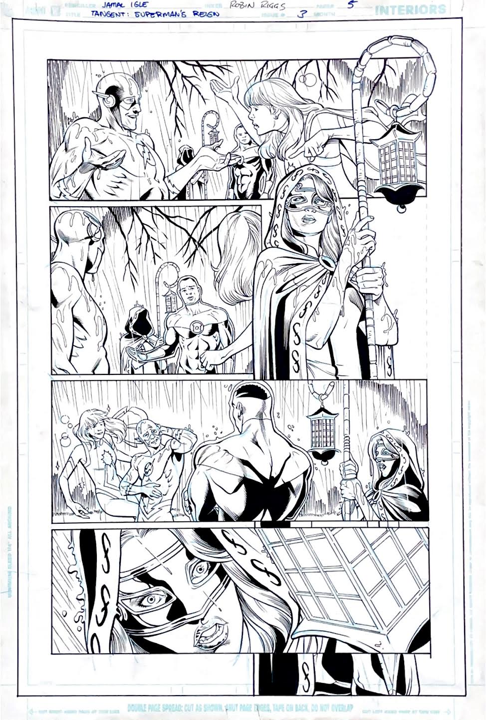 Jamal Igle- Tangent: Superman's Reign  - Issue 3 - Page 5 Pencils by Jamal Igle, inks by Robin Giggs