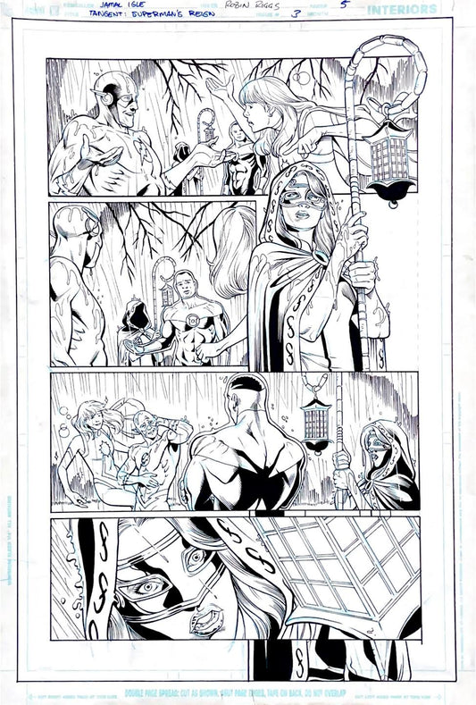 Jamal Igle- Tangent: Superman's Reign  - Issue 3 - Page 5 Pencils by Jamal Igle, inks by Robin Giggs