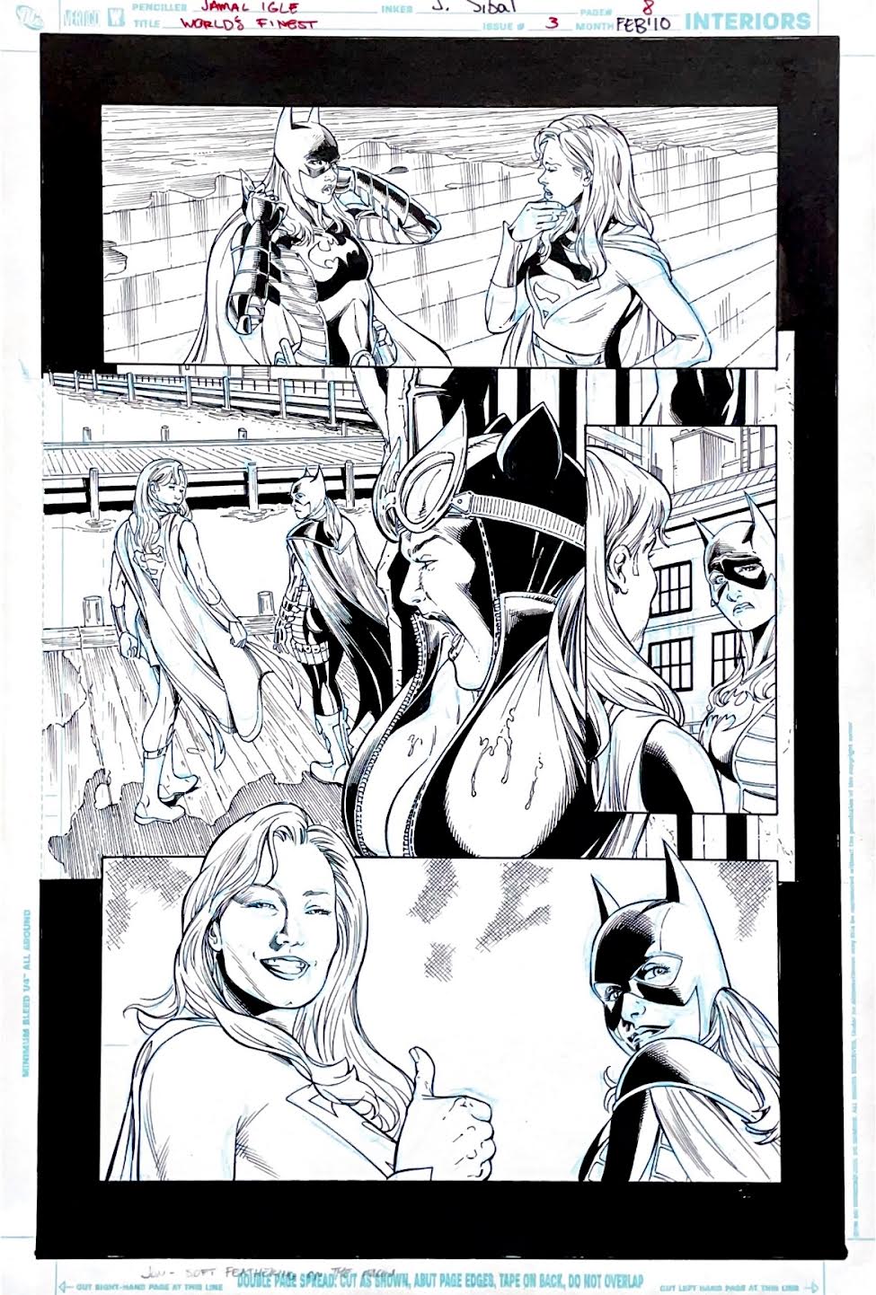 Jamal Igle- World's Finest - Issue 3 -  Page 8 Pencils by Jamal Igle, inks by John Sibal