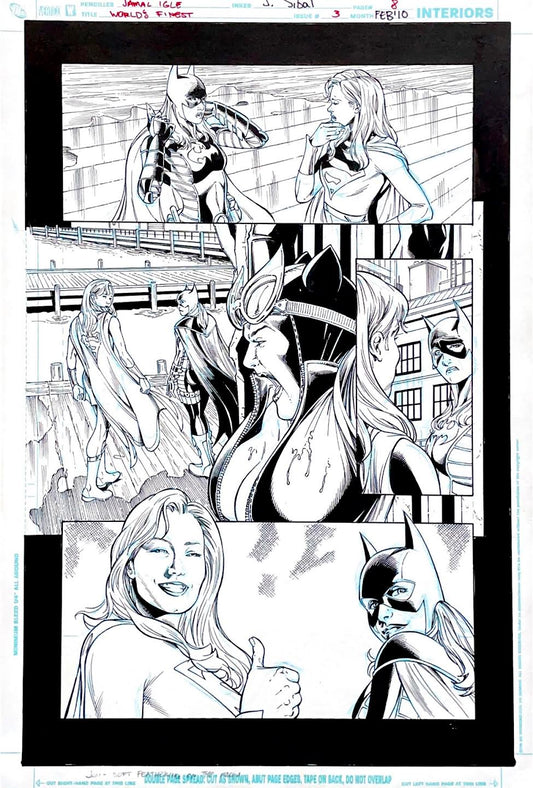 Jamal Igle- World's Finest - Issue 3 -  Page 8 Pencils by Jamal Igle, inks by John Sibal
