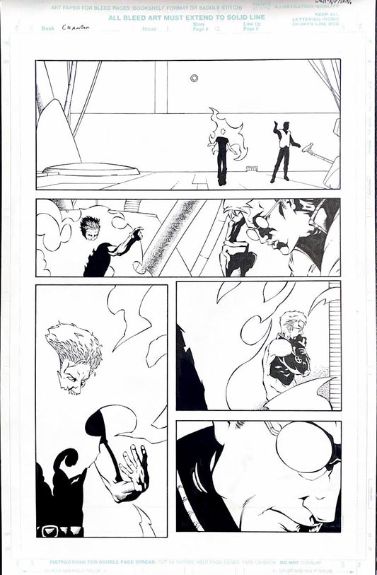 Lee Ferguson: X- Men/ Chamber Issue #1 - Page12 Pencils by Lee Ferguson, inks by Norm Rapmund