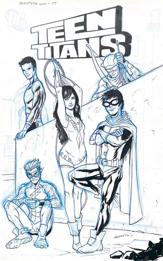 Tim Seeley - Teen Titans Pinup Cover.