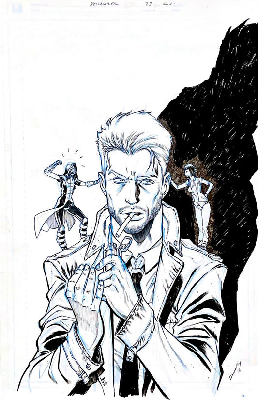 Tim Seeley -Hellblazer #23 Cover.