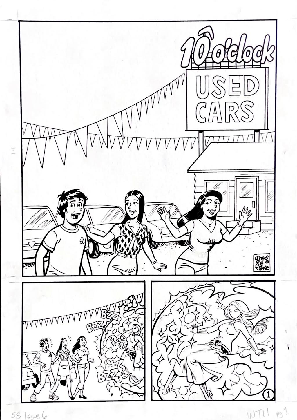 Greg & Fake - Santos Sisters #6 - "WT11" Page 1