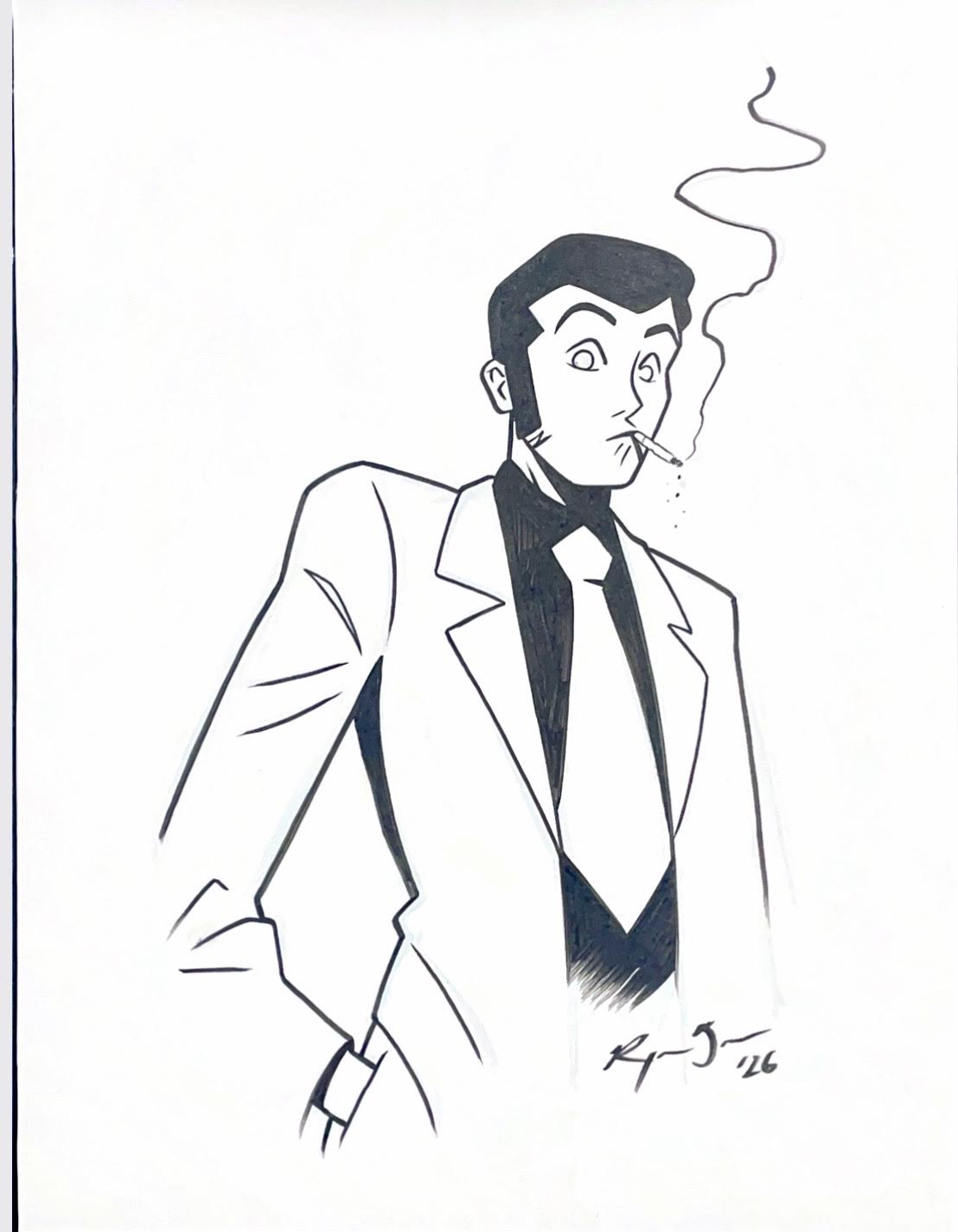Raymar Brunson -Lypin the 3rd. Warmup Sketch