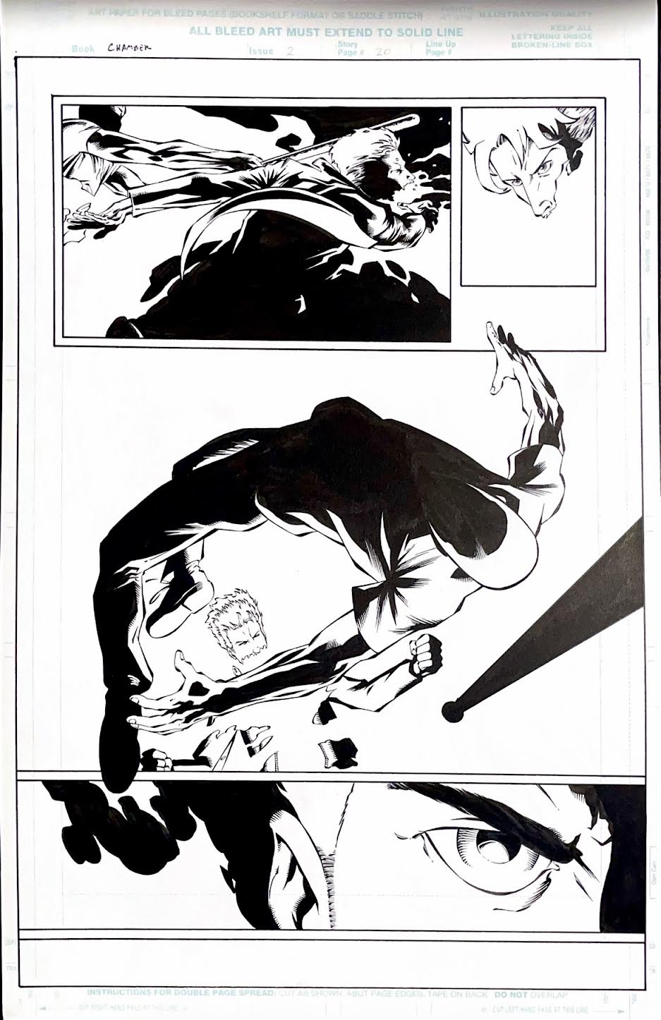 Lee Ferguson: X- Men/ Chamber Issue #2 - Page 20 Pencils by Lee Ferguson, inks by Norm Rapmund