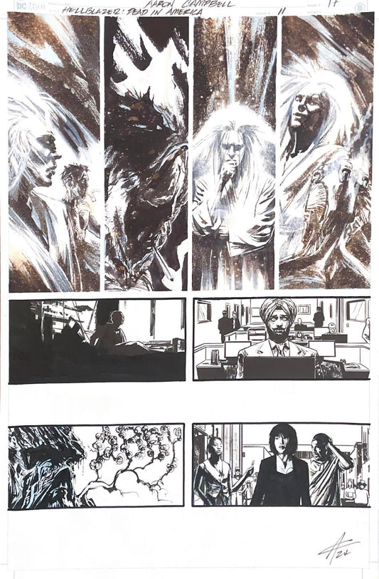 Aaron Campbell - Hellblazer : Dead in America Issue 11 -  Page # 17