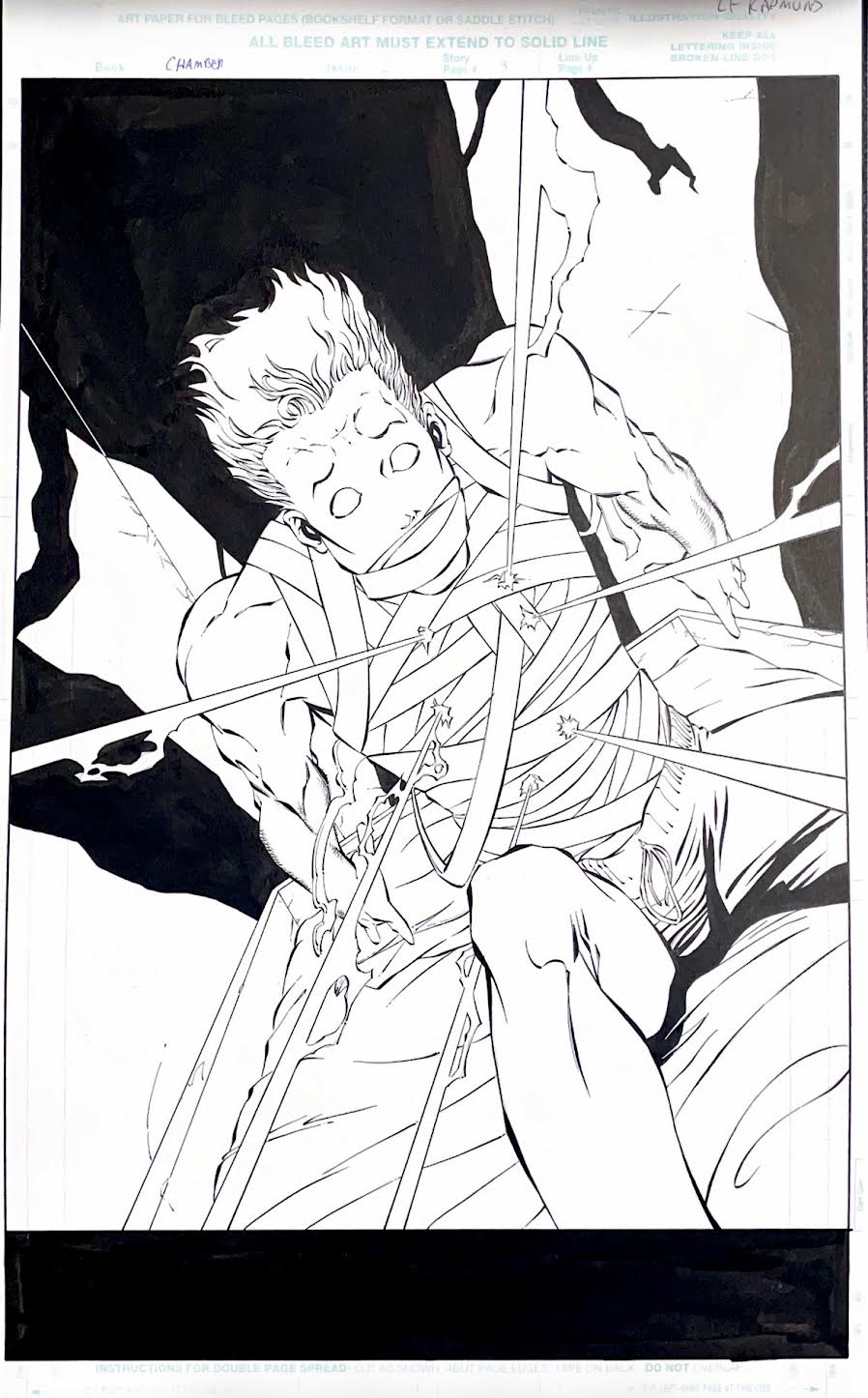 Lee Ferguson: X- Men/ Chamber Issue #2 - Page 3 Pencils by Lee Ferguson, inks by Norm Rapmund