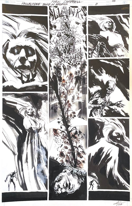 Aaron Campbell - Hellblazer : Dead in America Issue 11 -  Page # 18