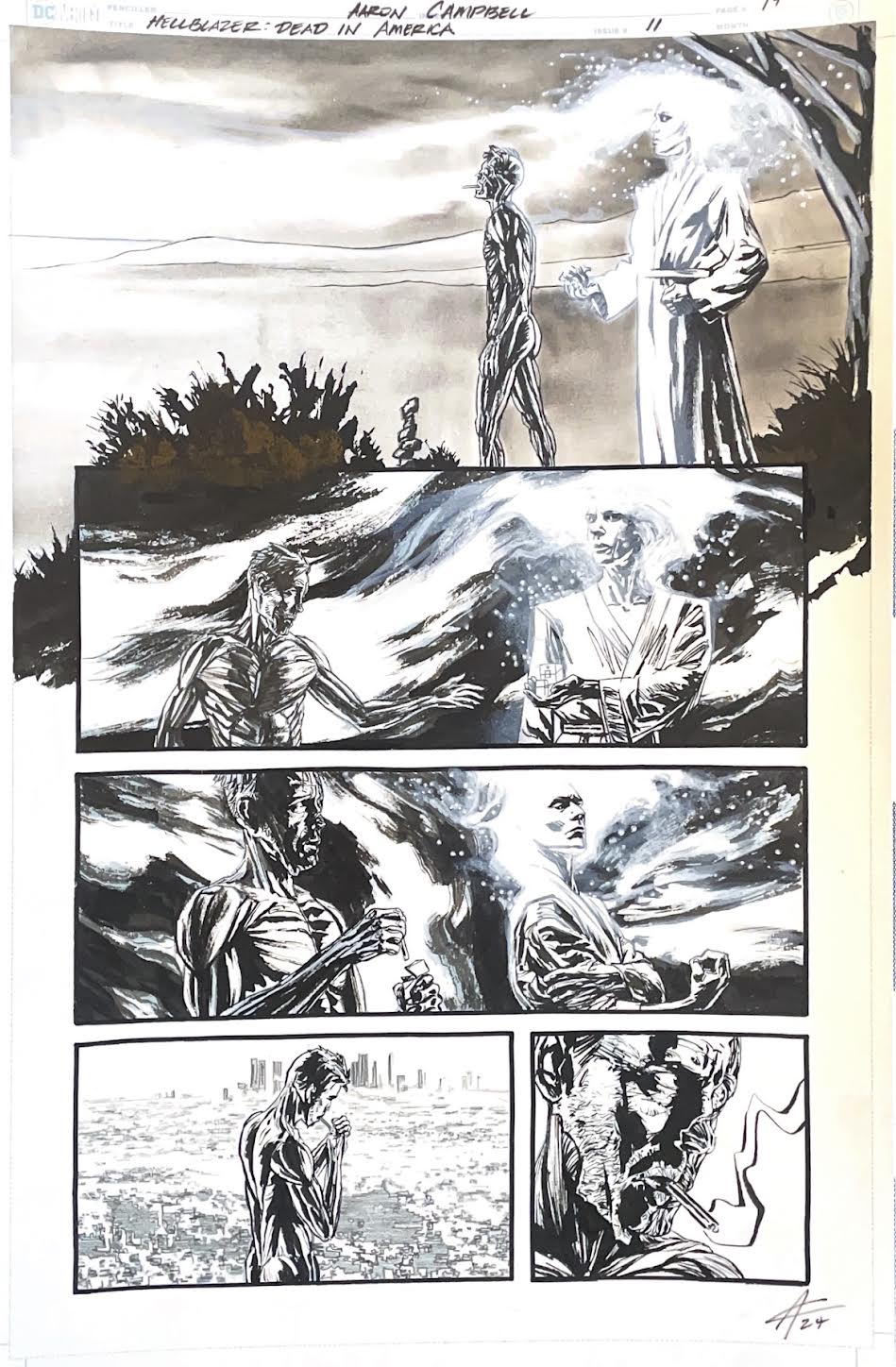 Aaron Campbell - Hellblazer : Dead in America Issue 11 -  Page # 14