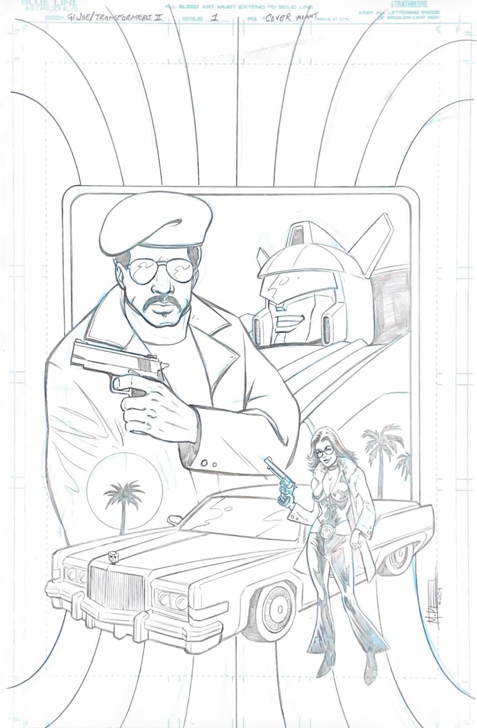 Mike Norton -  G.I. Joe vs the Transformers   Variant Cover