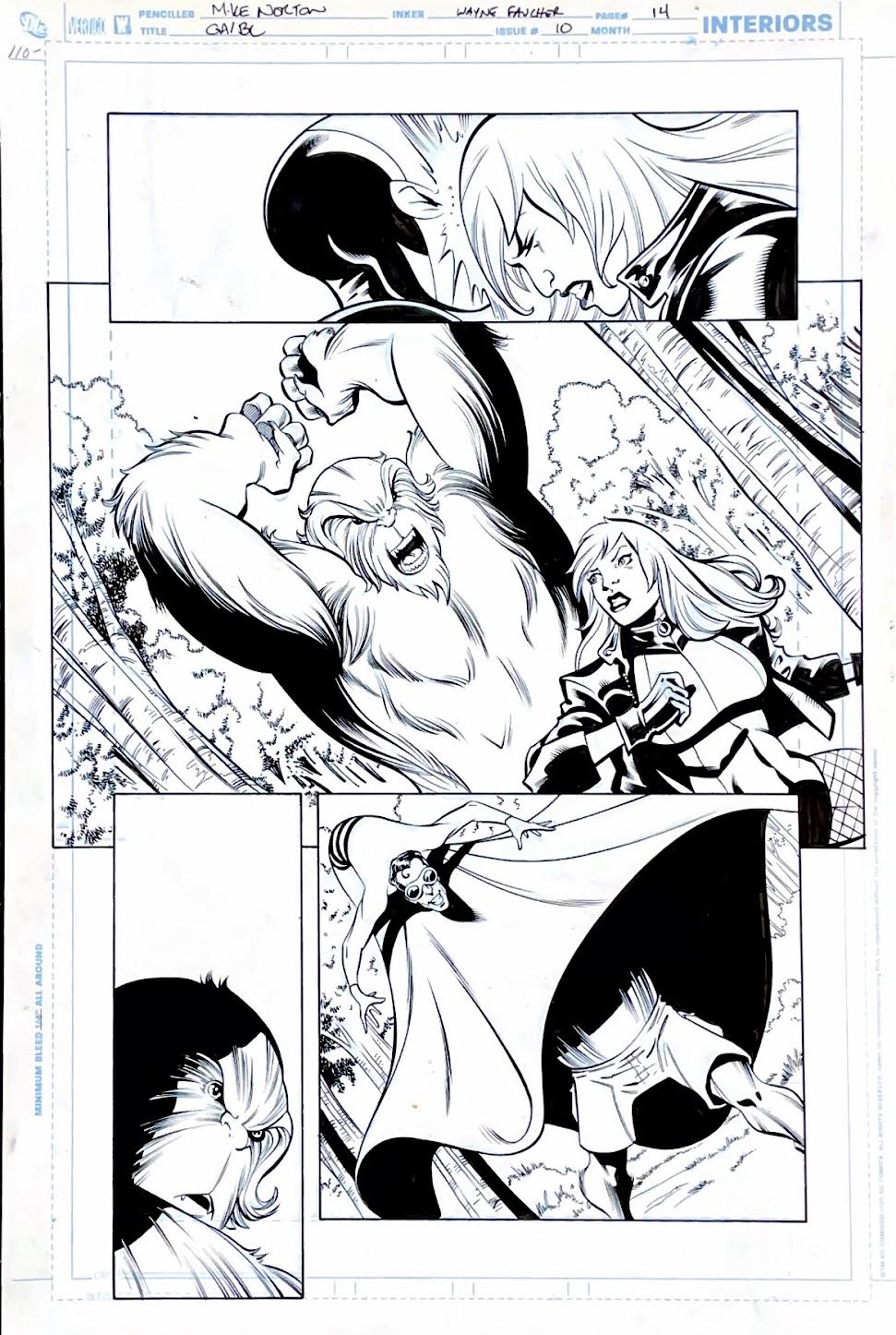 Mike Norton -Green Arrow & Black Canary- Issue 10- Page 14/ Pencils by Mike Norton, inks by Wayne Faucher