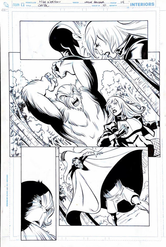 Mike Norton -Green Arrow & Black Canary- Issue 10- Page 14/ Pencils by Mike Norton, inks by Wayne Faucher