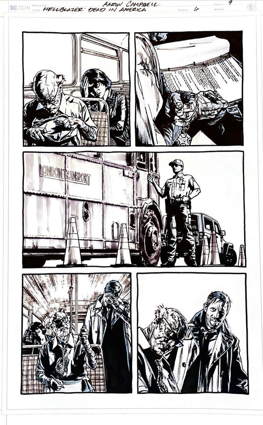 Aaron Campbell -  Hellblazer:  Dead in America Issue 6 -  Page #9