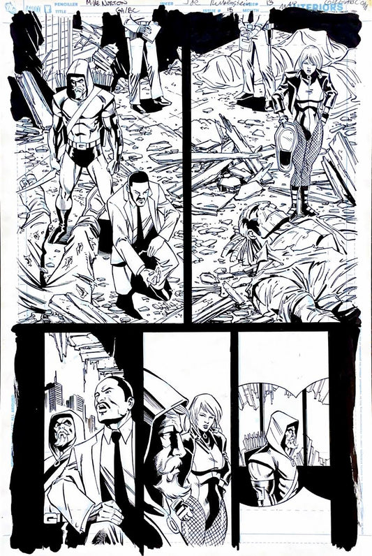 Mike Norton -Green Arrow & Black Canary- Issue 18- Page 13/ Pencils by Mike Norton, inks by Joe Rubinstein
