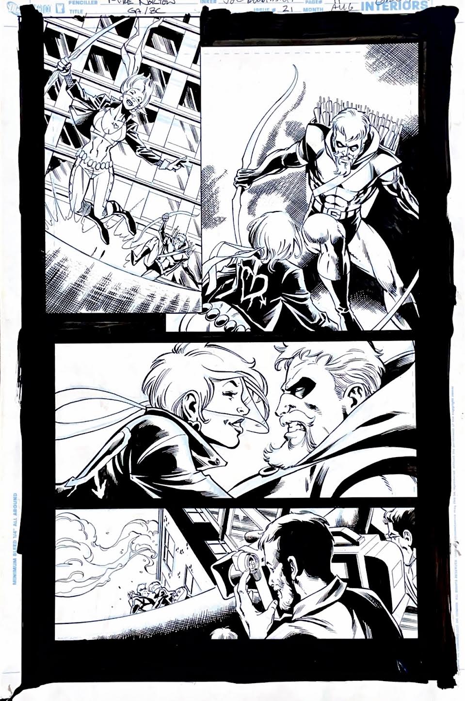 Mike Norton -Green Arrow & Black Canary- Issue 21- Page 11 Pencils by Mike Norton, inks by Joe Rubinstein