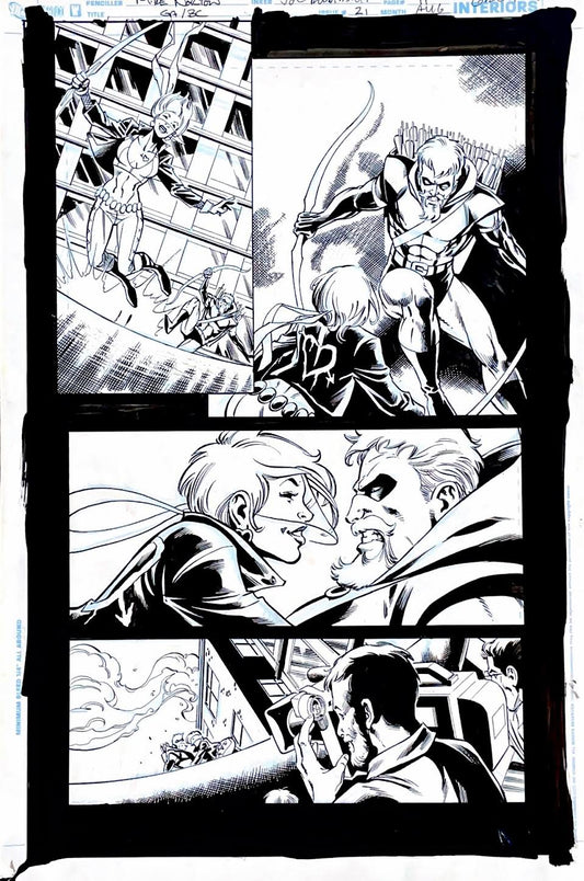 Mike Norton -Green Arrow & Black Canary- Issue 21- Page 11 Pencils by Mike Norton, inks by Joe Rubinstein