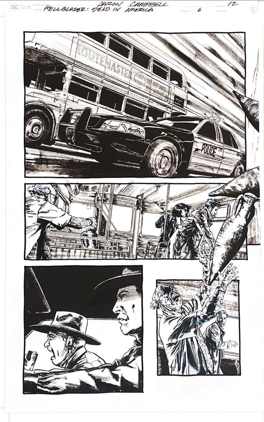 Aaron Campbell -  Hellblazer:  Dead in America Issue 6 -  Page #12