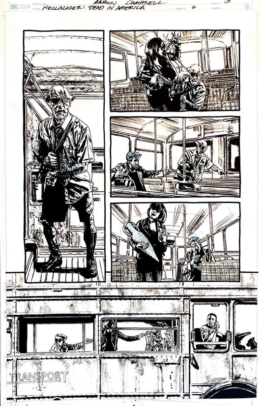 Aaron Campbell -  Hellblazer:  Dead in America Issue 6 -  Page #5