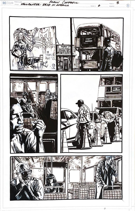 Aaron Campbell -  Hellblazer:  Dead in America Issue 6 -  Page #8