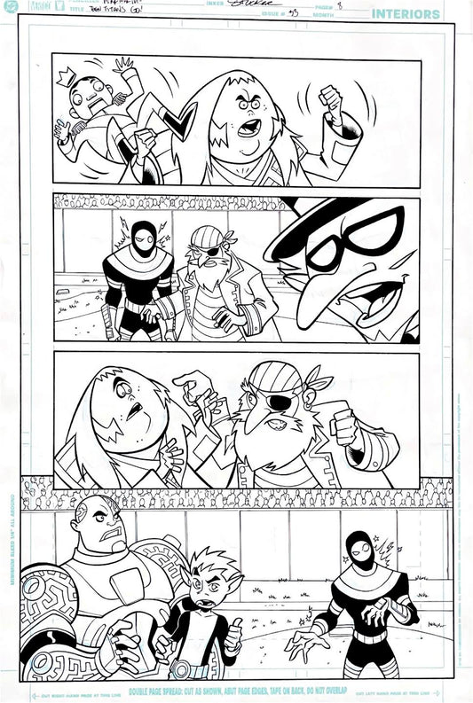 Mike Norton- Teen Titans Go / Issue 33 Page 8. Pencils by Mike Norton, inks by Larry Stucker