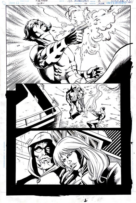 Mike Norton- Green Arrow & Black Canary / Issue 16 Page 18. Pencils by Mike Norton, inks by Joe Rubinstein