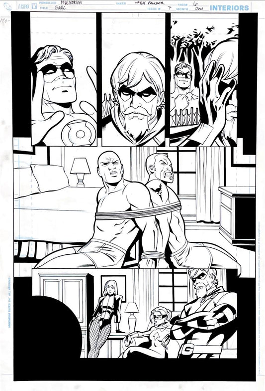 Mike Norton- Green Arrow & Black Canary / Issue 7 Page 6. Pencils by Mike Norton, inks by Joe Rubinstein