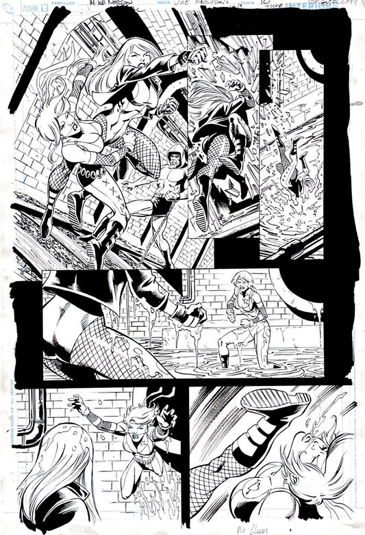 Mike Norton- Green Arrow & Black Canary / Issue 19 Page 10. Pencils by Mike Norton, inks by Joe Rubinstein