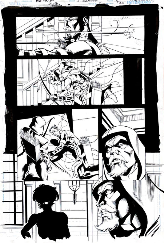 Mike Norton- Green Arrow & Black Canary / Issue 19 Page 2. Pencils by Mike Norton, inks by Joe Rubinstein