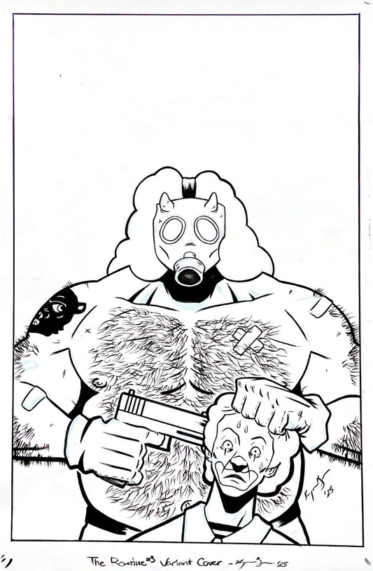 Raymar Brunson - The Routine #3 Kickstarter Variant Cover