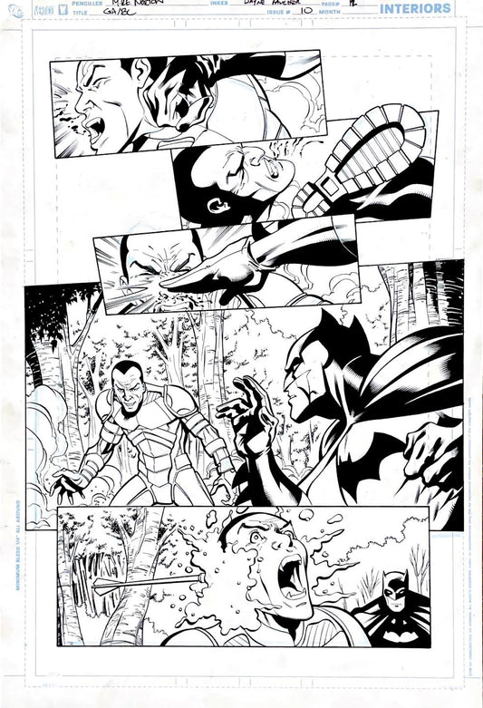 Mike Norton- Green Arrow & Black Canary / Issue 10 Page 12. Pencils by Mike Norton, inks by Wayne Faucher