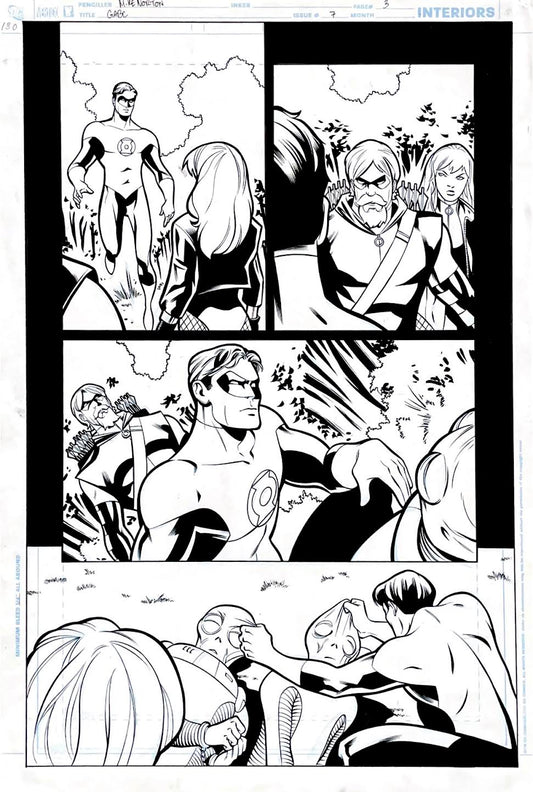 Mike Norton- Green Arrow & Black Canary / Issue 7 Page 3.