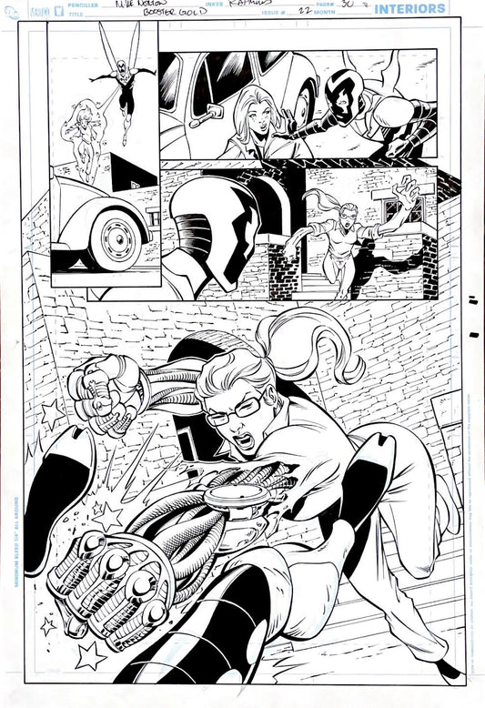 Mike Norton- Booster Gold / Issue 22 Page 30 Pencils by Mike Norton, inks by Norm Rapmund
