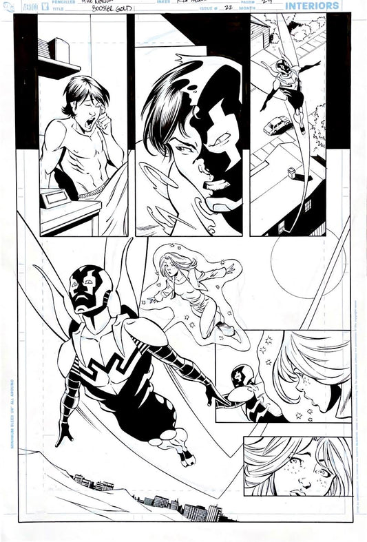 Mike Norton- Booster Gold / Issue 22 Page 29 Pencils by Mike Norton, inks by Norm Rapmund