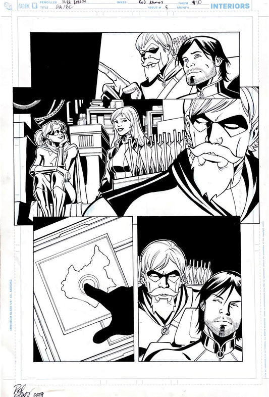 Mike Norton-  Green Arrow & Black Canary / Issue 8 Page 10. Pencils by Mike Norton, inks by Rod Ramos