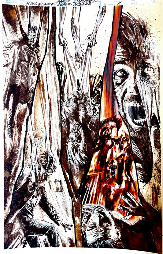 Aaron Campbell -  Hellblazer Dead in America 11 -  Page # 3 *