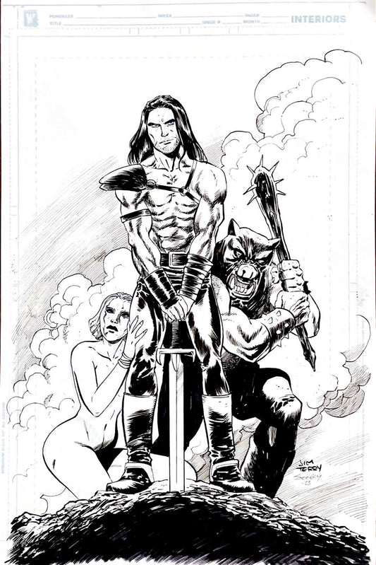 Tim Seeley - DEATHSTALKER 1-  Cover Pencils by Jim Terry, inks by Tim Seeley